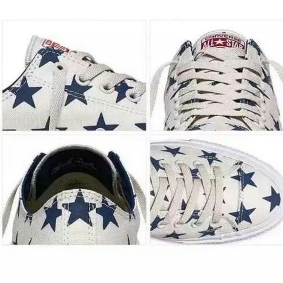 NWT Converse Chuck II Reflective Star Print Shoes - Picture 7 of 9
